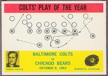 14 Baltimore Colts Play Card